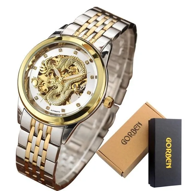 Luxury Dragon Skeleton Automatic Mechanical Watches For Men