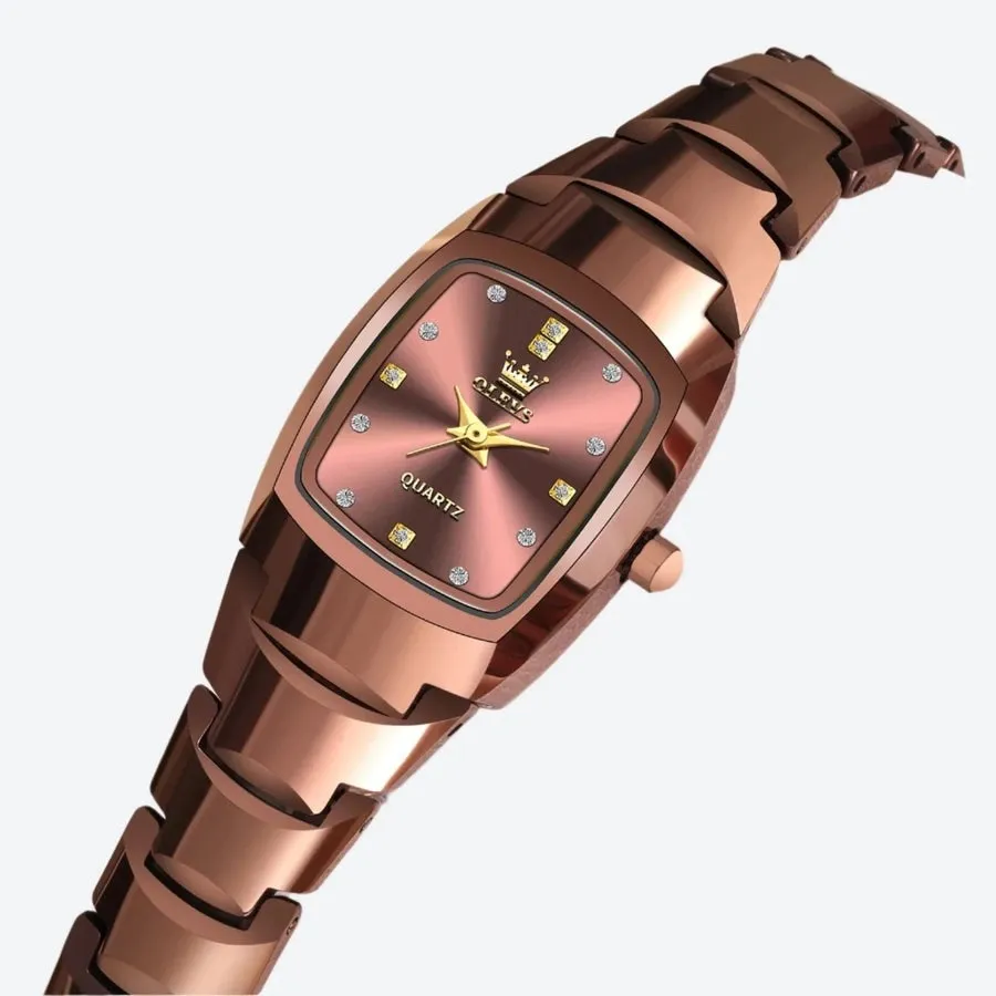 Luxury Gold-Plated Quartz Wrist Watches