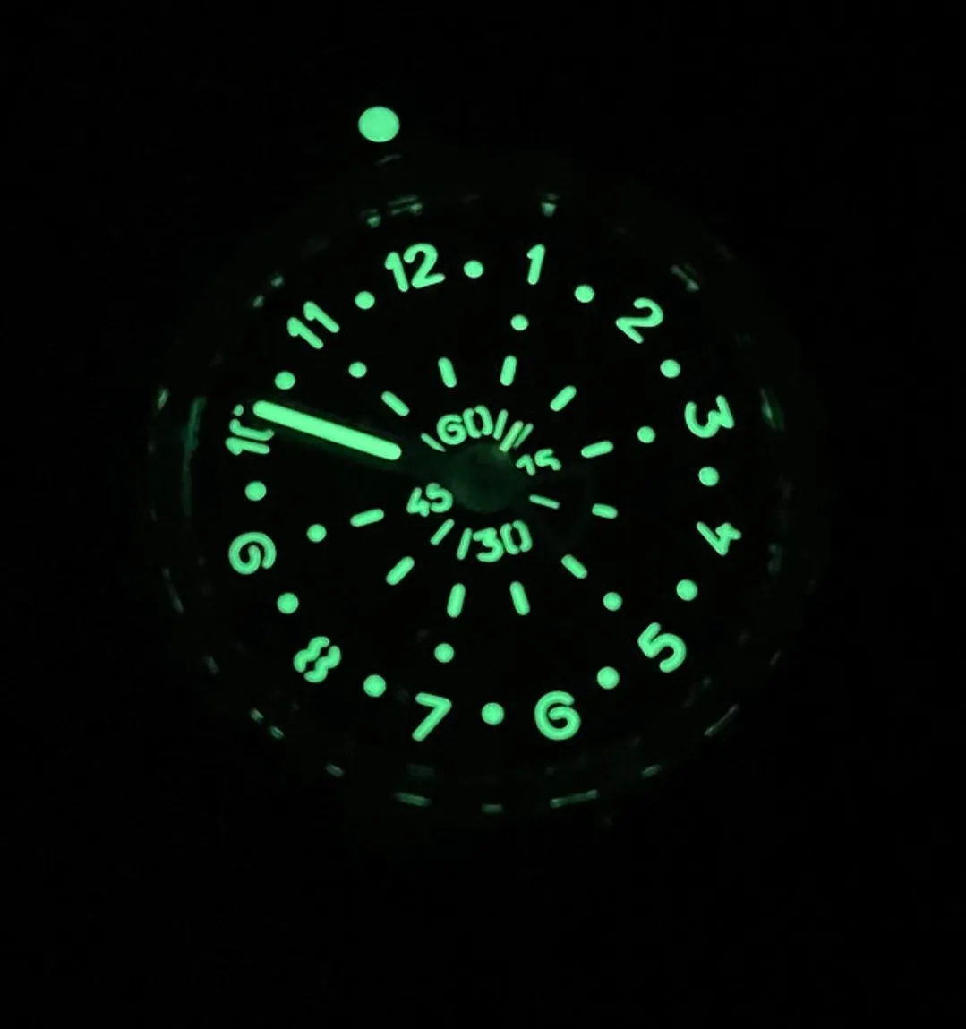 Maranez 42mm Rawai Bronze gauge Gold Face Watch