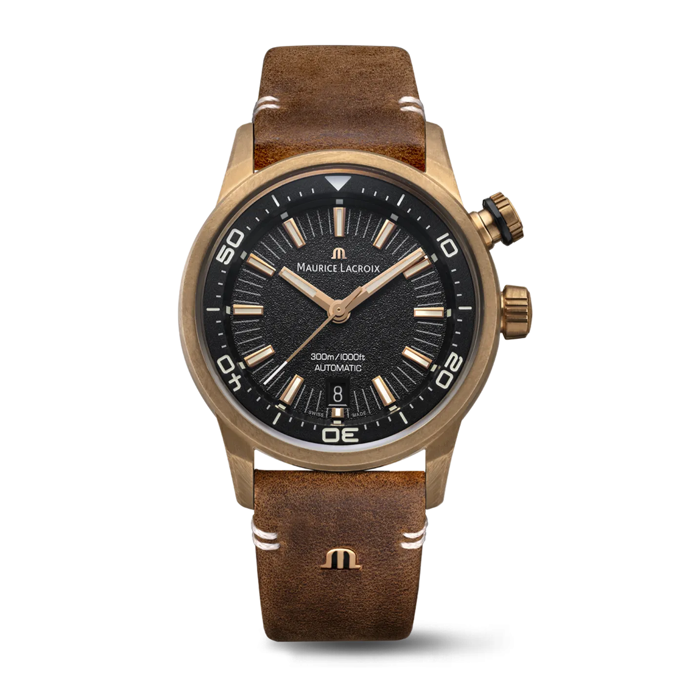 Maurice Lacroix Pontos S Diver 42mm Bronze Men's Watch PT6248-BRZ01-330-3