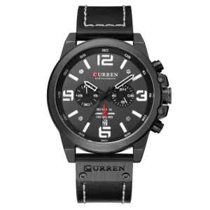 Men Watches Luxury Quartz Men Leather Military Date Male Wristwatch