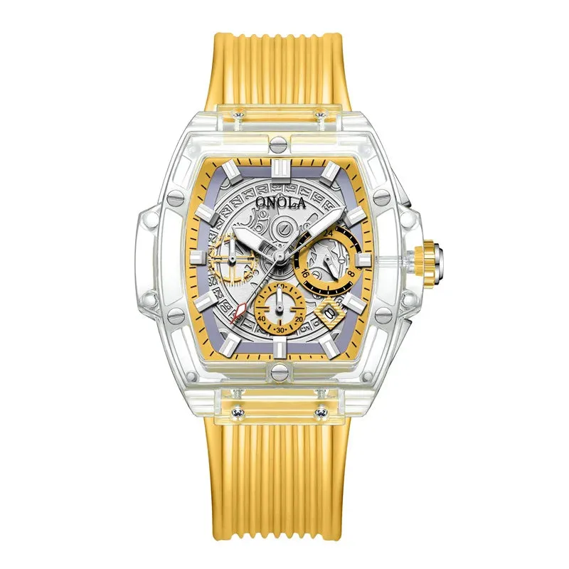 Men's Luxury Transparent Watch