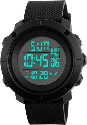 MEN'S MILITARY DIGITAL WATCH (BLACK)