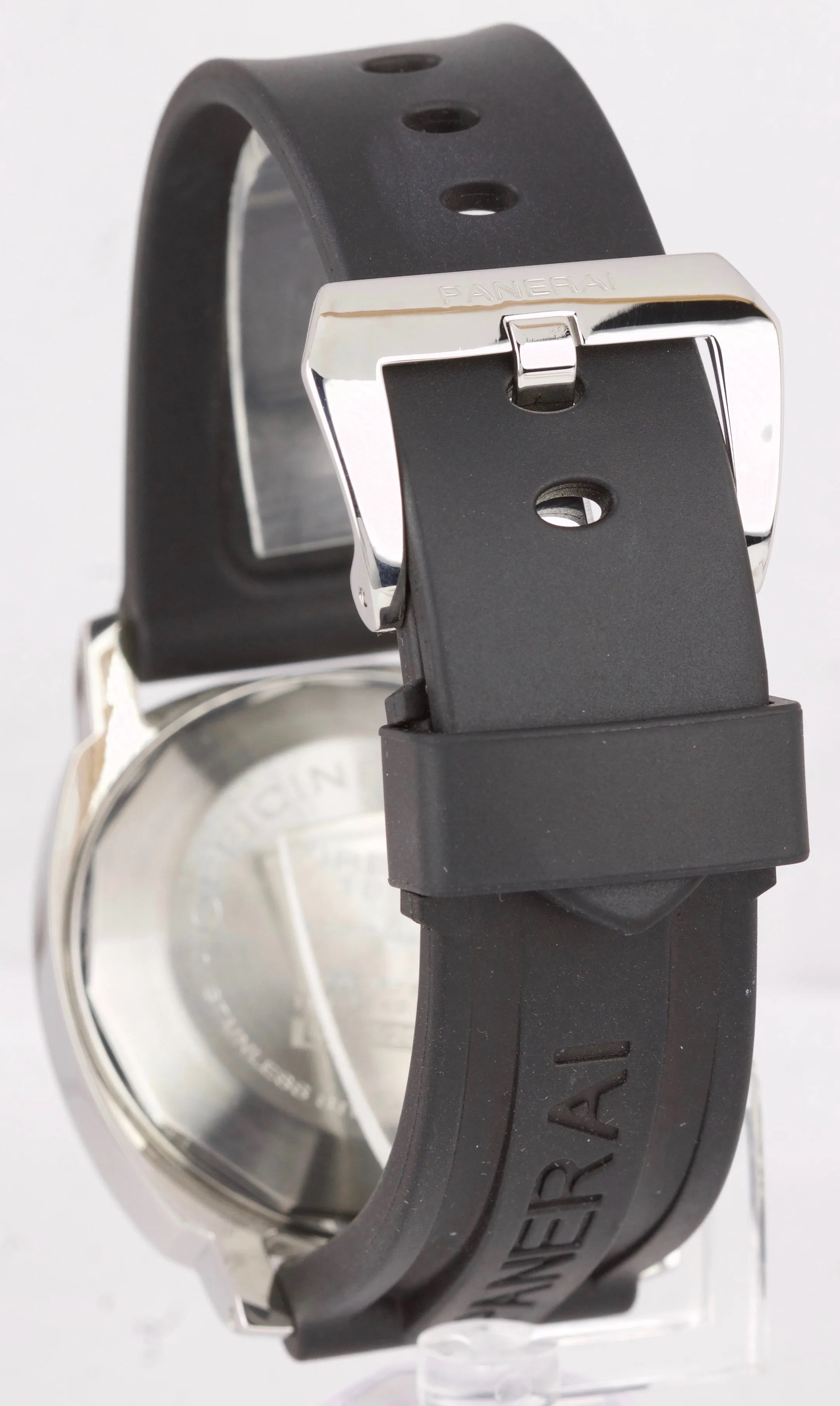 Men's MINT Panerai PAM 88 Luminor GMT Date Automatic Black 44mm Watch PAM00088