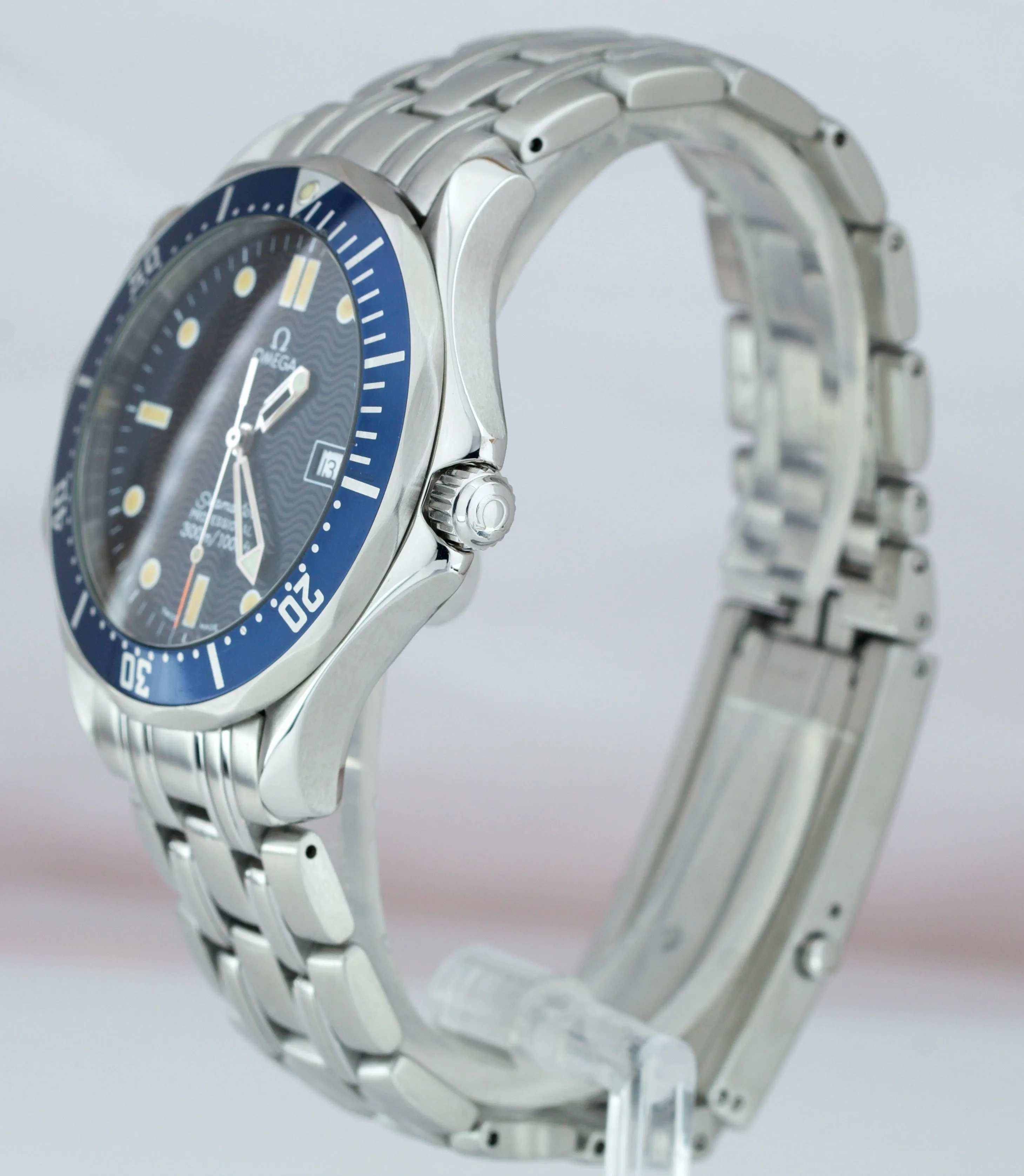 Men's Omega Seamaster Professional 300M 2541.80 Blue Wave Quartz 41mm Watch