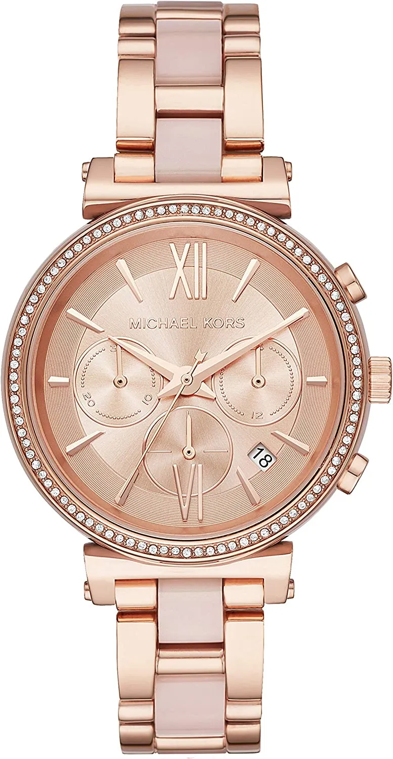 Michael Kors Women's Sofie Display Analog Quartz Rose Gold Watch (Model: MK6560)