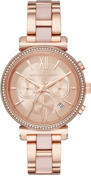 Michael Kors Women's Sofie Display Analog Quartz Rose Gold Watch (Model: MK6560)