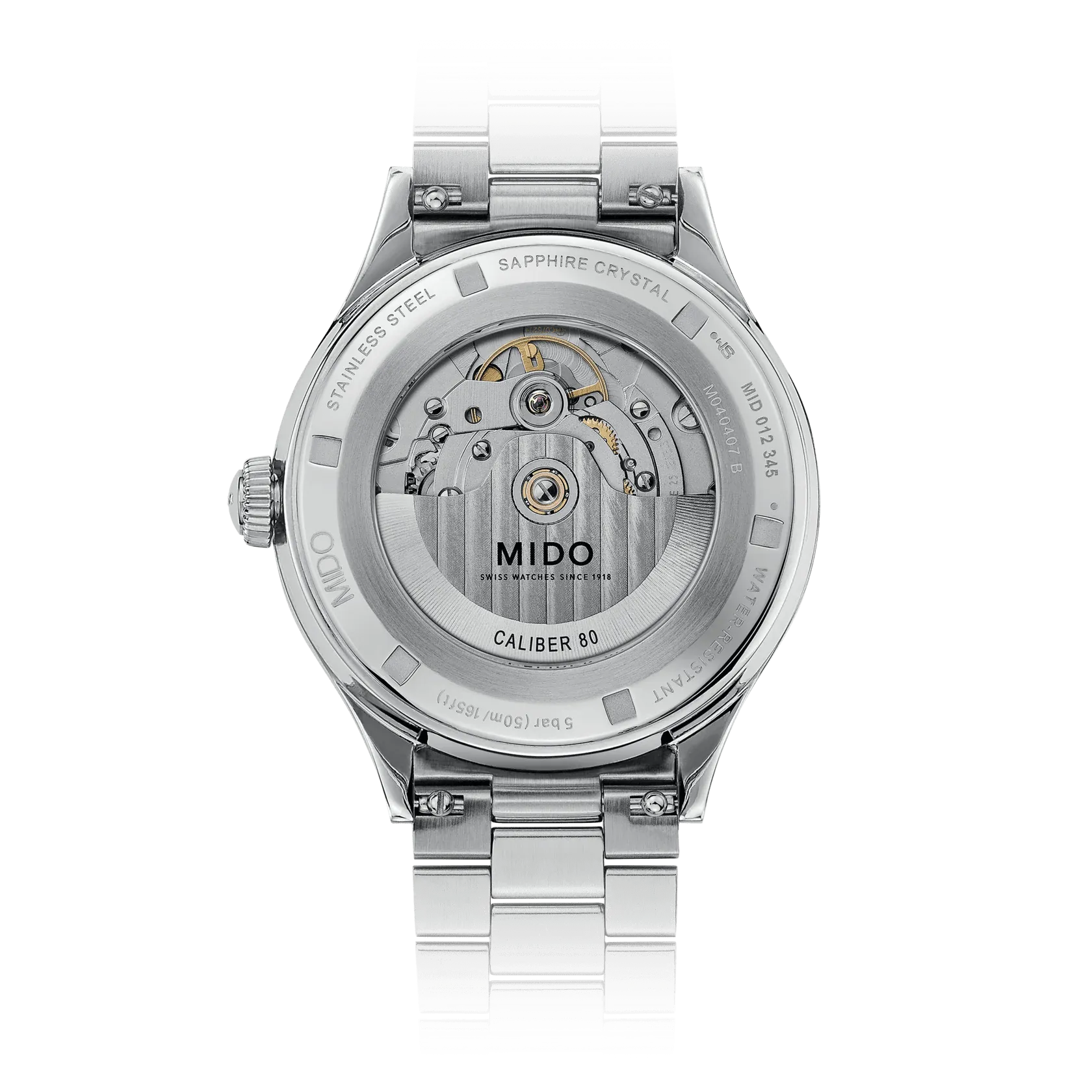 Mido Multifort Powerwind Black Dial Steel Men's Watch M0404071105700