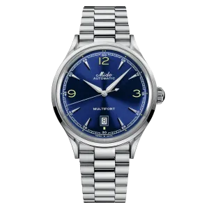 Mido Multifort Powerwind Blue Dial Steel Men's Watch M0404071104700