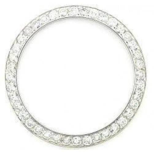 Mined Diamond Bezel To Fit Rolex Date All Watch Models 2 Carats Custom 34 mm
