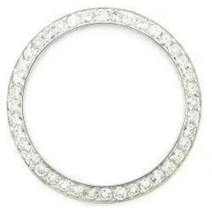 Mined Diamond Bezel To Fit Rolex Date All Watch Models 2 Carats Custom 34 mm