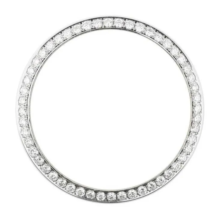 Mined Diamond Bezel To Fit Rolex Datejust 36 Mm Watch Round Custom 3.25 Ct