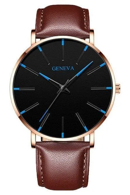 Minimalist Men's Ultra-Thin Watches