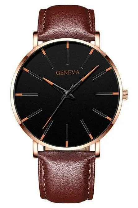 Minimalist Men's Ultra-Thin Watches