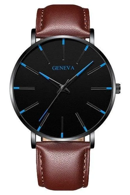 Minimalist Men's Ultra-Thin Watches