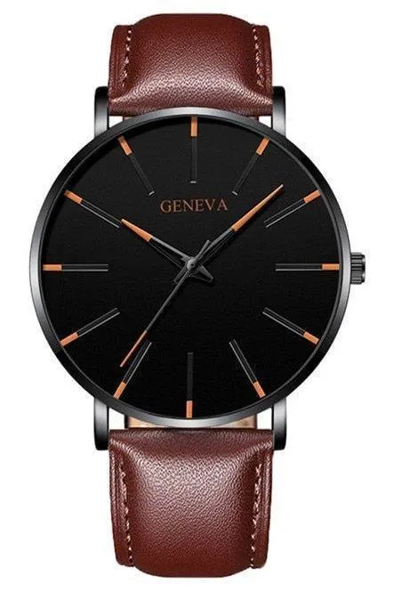 Minimalist Men's Ultra-Thin Watches