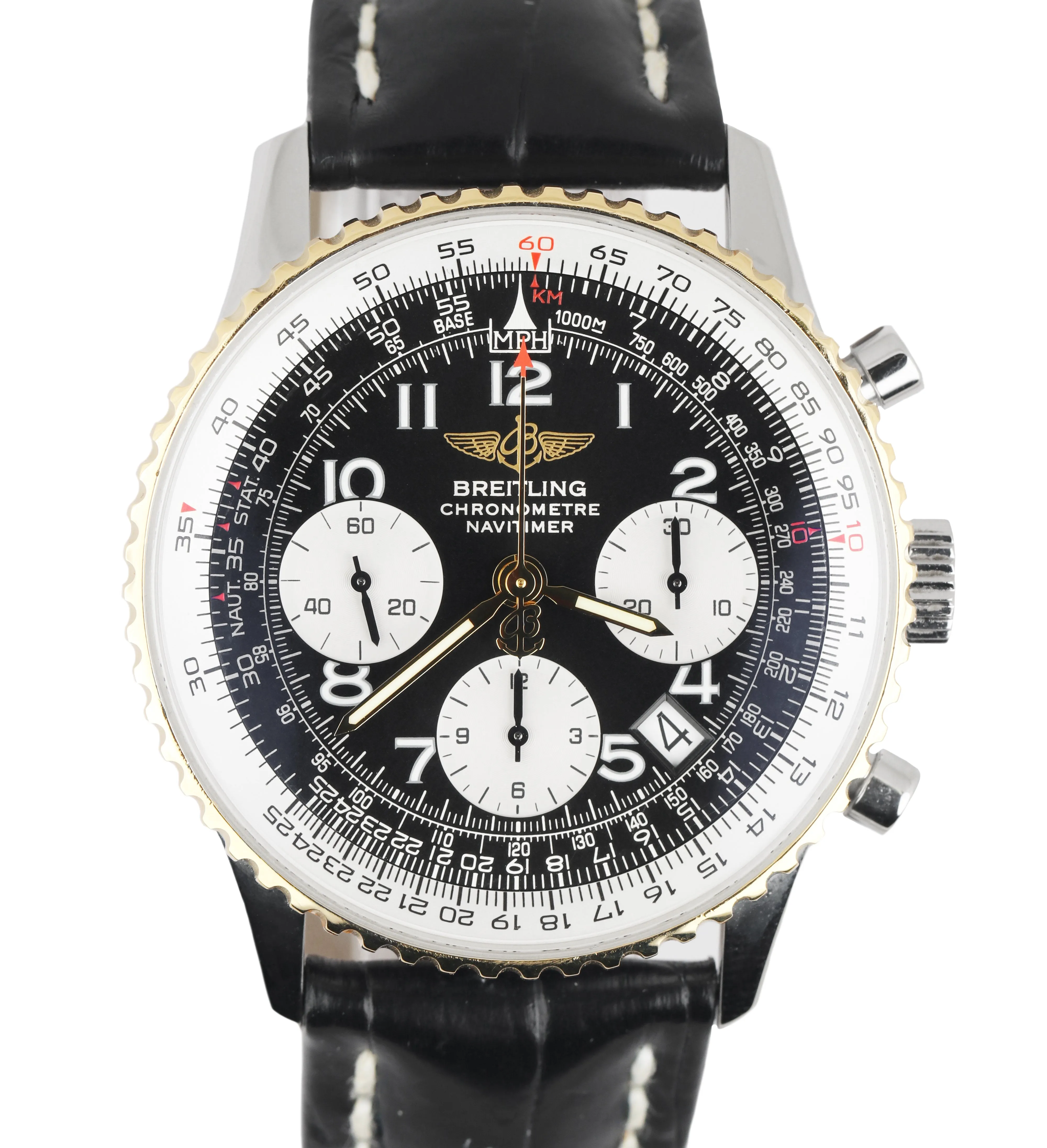 MINT Men's Breitling Navitimer Chronograph 41mm Stainless Steel Black D23322