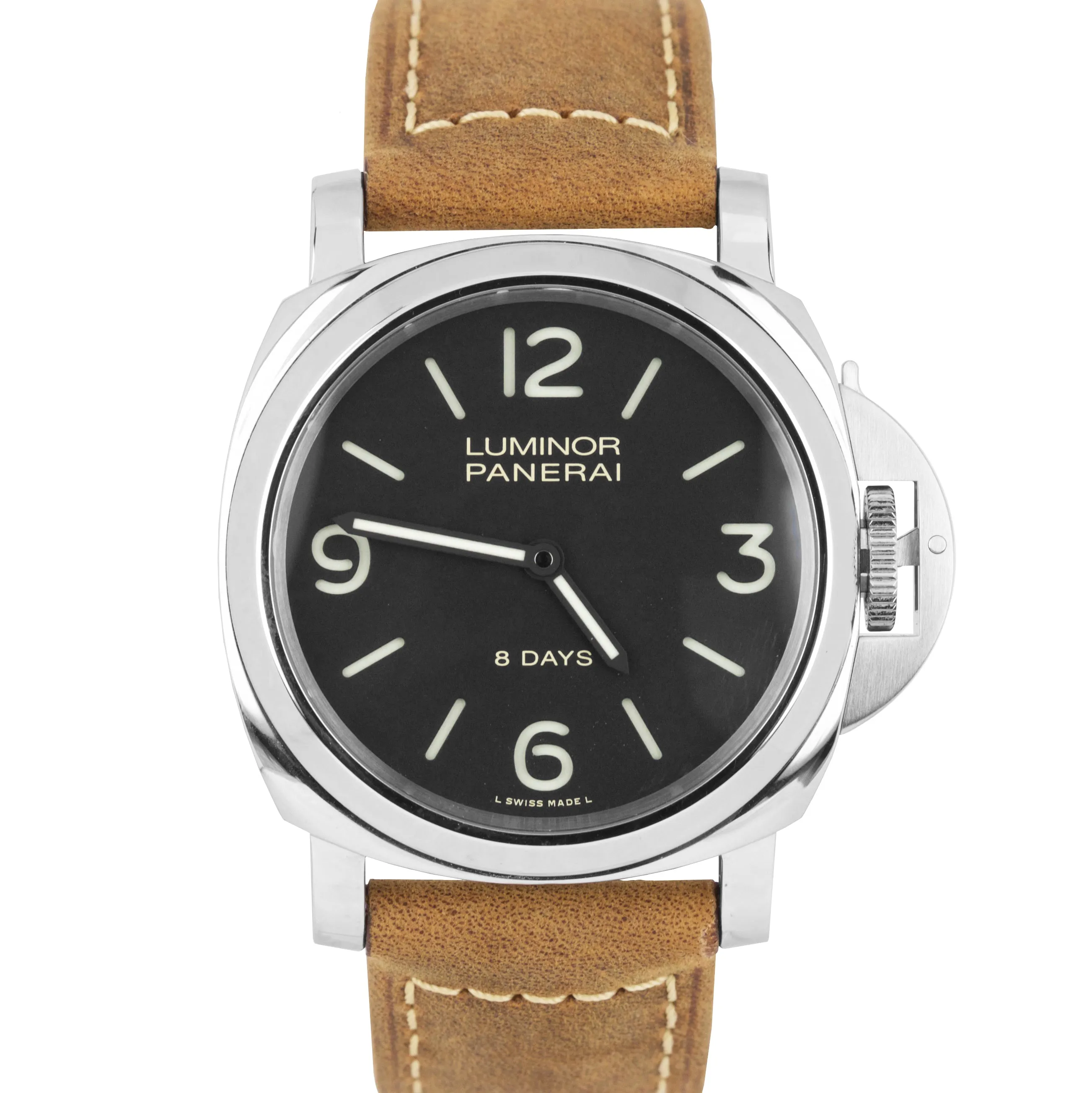 MINT Men's Panerai PAM 560 44mm Luminor Base 8 Days Stainless Watch PAM00560