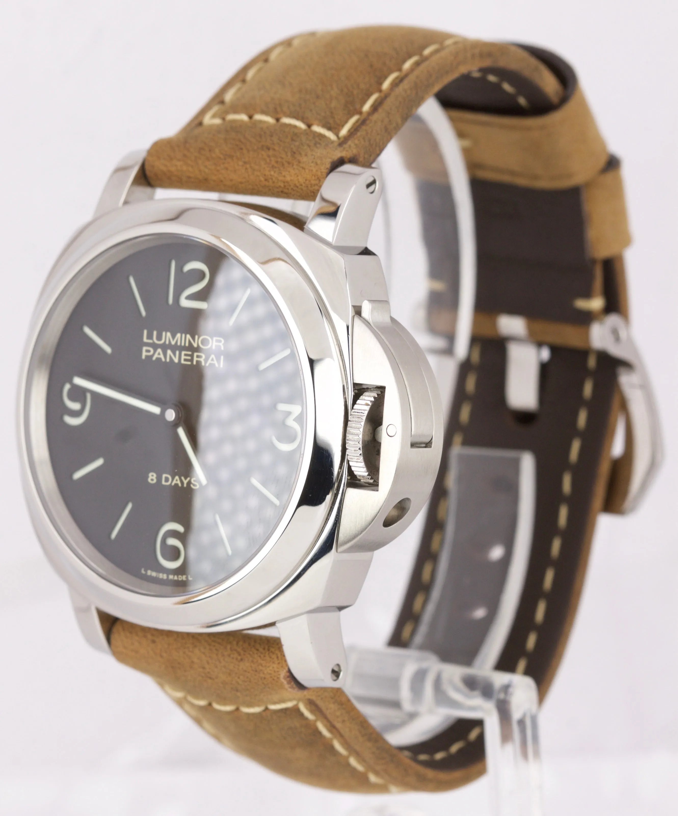 MINT Men's Panerai PAM 560 44mm Luminor Base 8 Days Stainless Watch PAM00560
