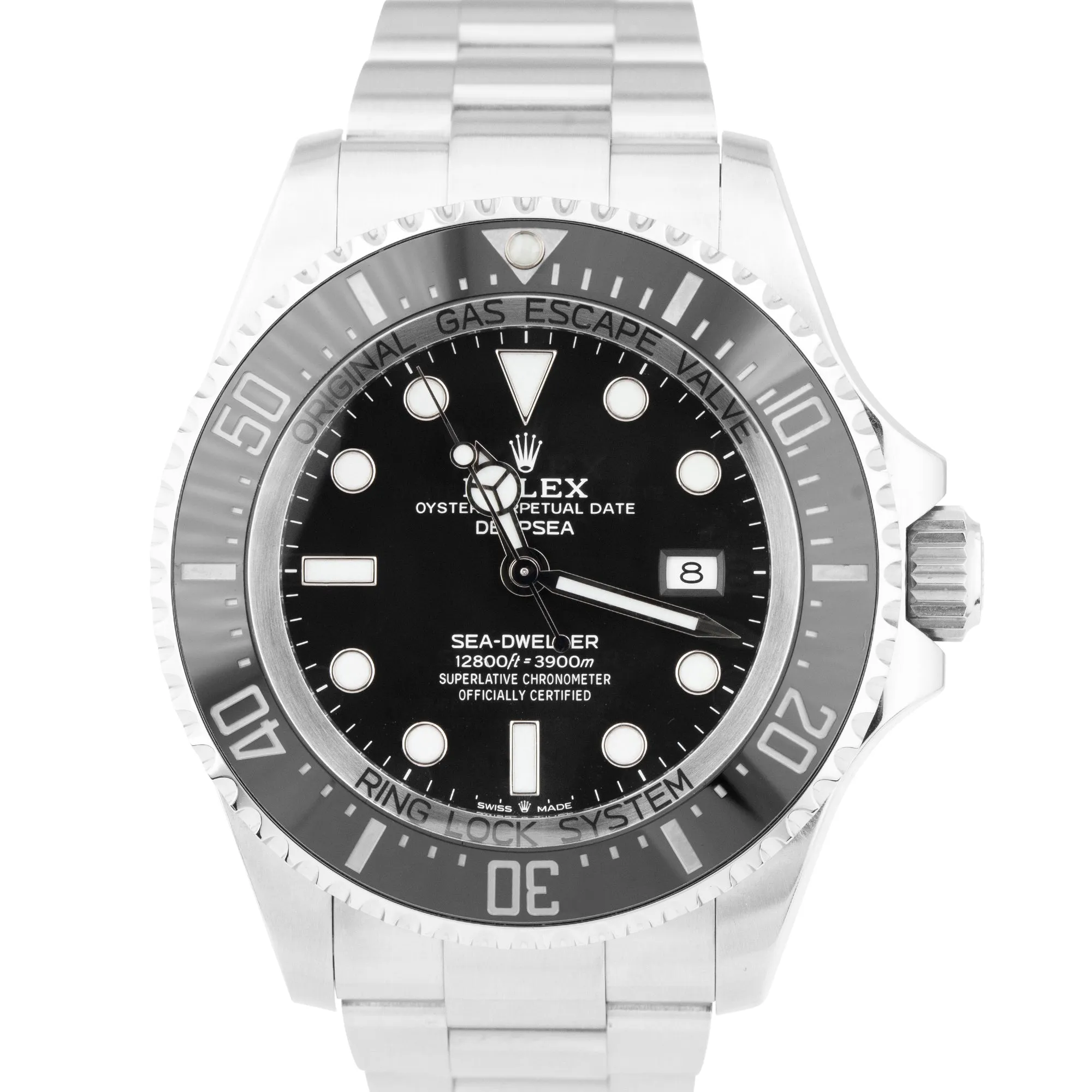 MINT Rolex Sea-Dweller Deepsea Black 44mm Dive Stainless Steel Watch 126660 BOX