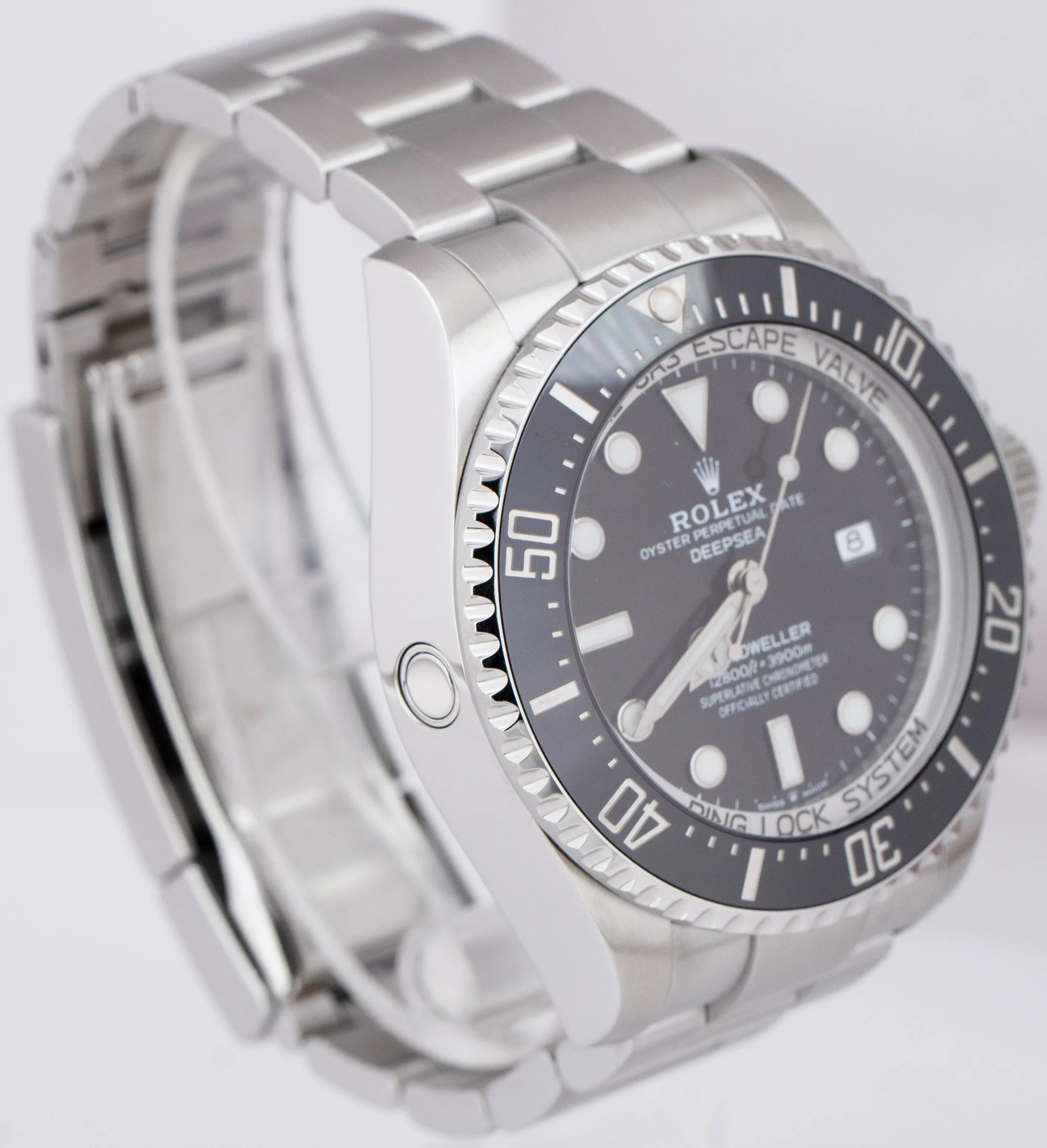 MINT Rolex Sea-Dweller Deepsea Black 44mm Dive Stainless Steel Watch 126660 BOX