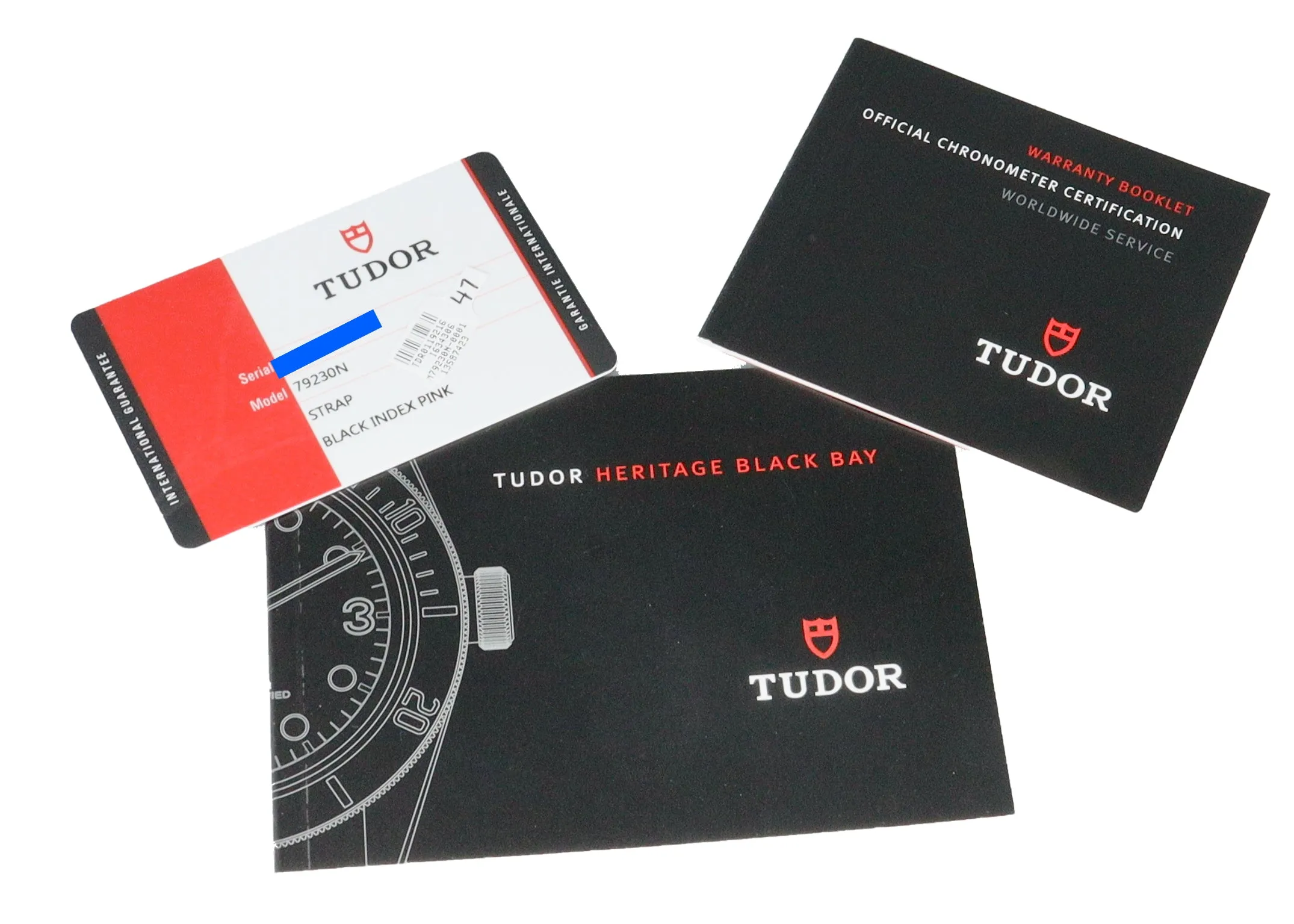 MINT Tudor Black Bay Heritage Black 79230 Stainless Steel 41mm Strap Dive Watch