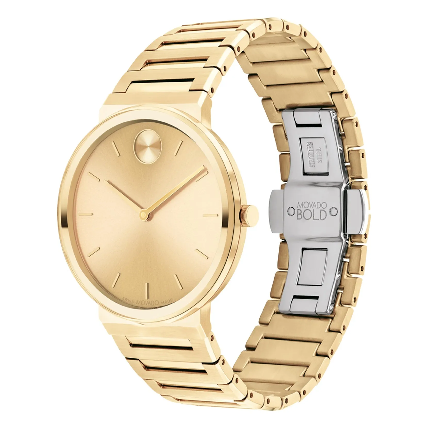 Movado Bold Horizon Gold Tone Watch