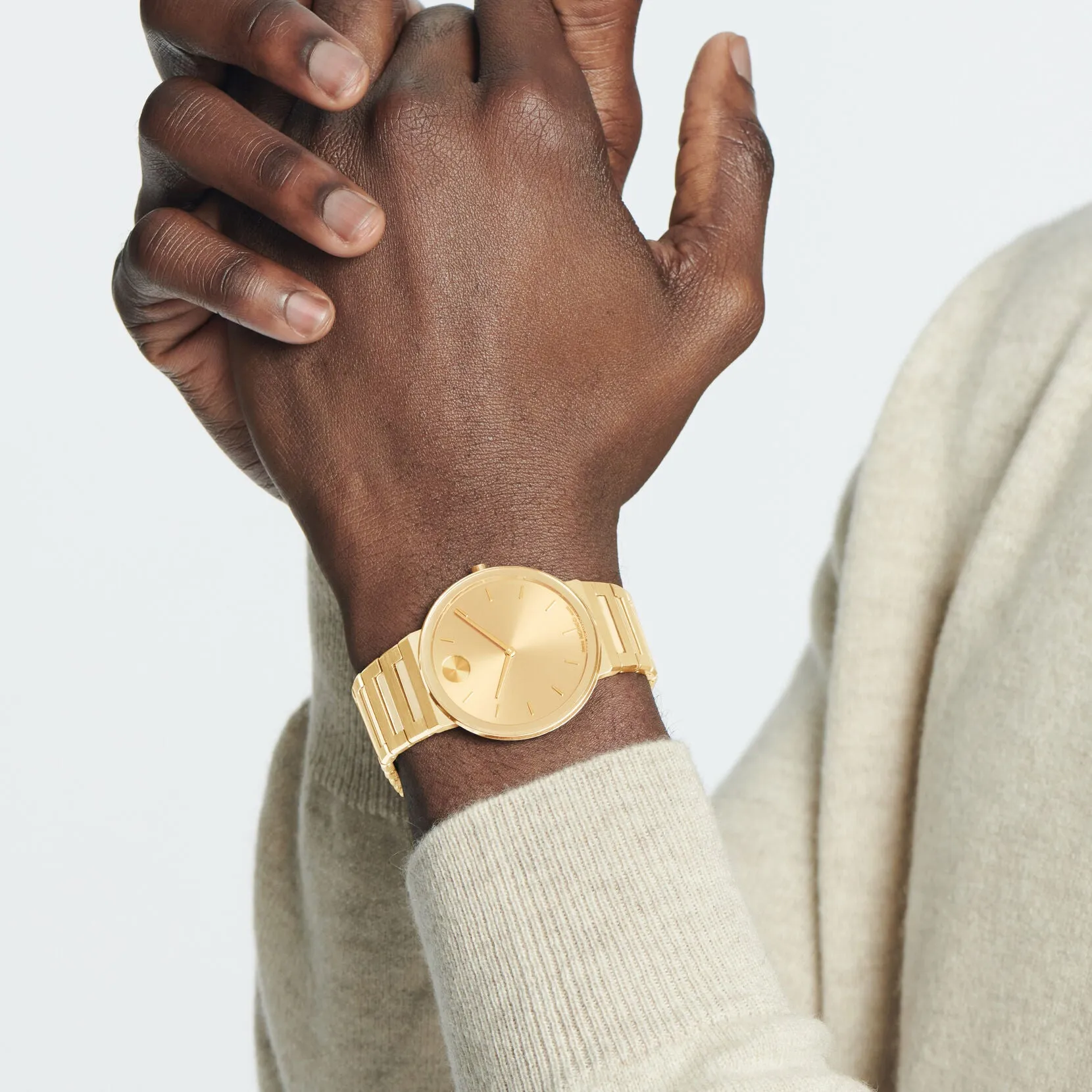 Movado Bold Horizon Gold Tone Watch