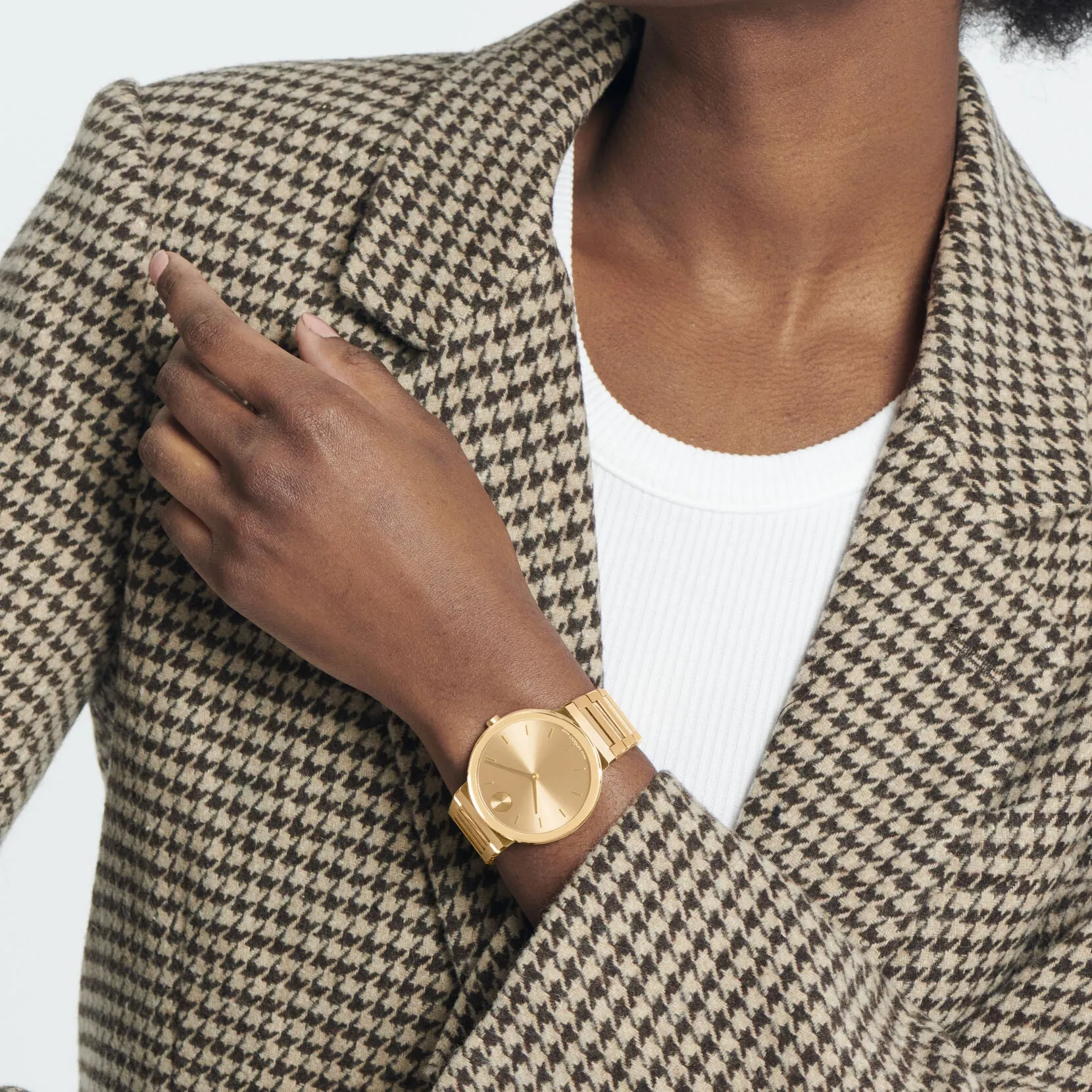 Movado Bold Horizon Gold Tone Watch