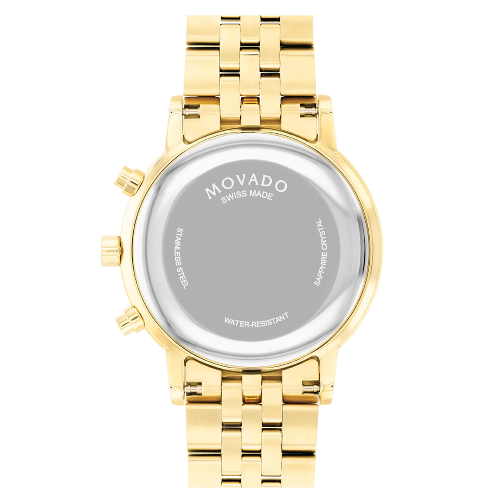 Movado Museum Classic Mens Stainless Steel Black Dial Chronograph Watch