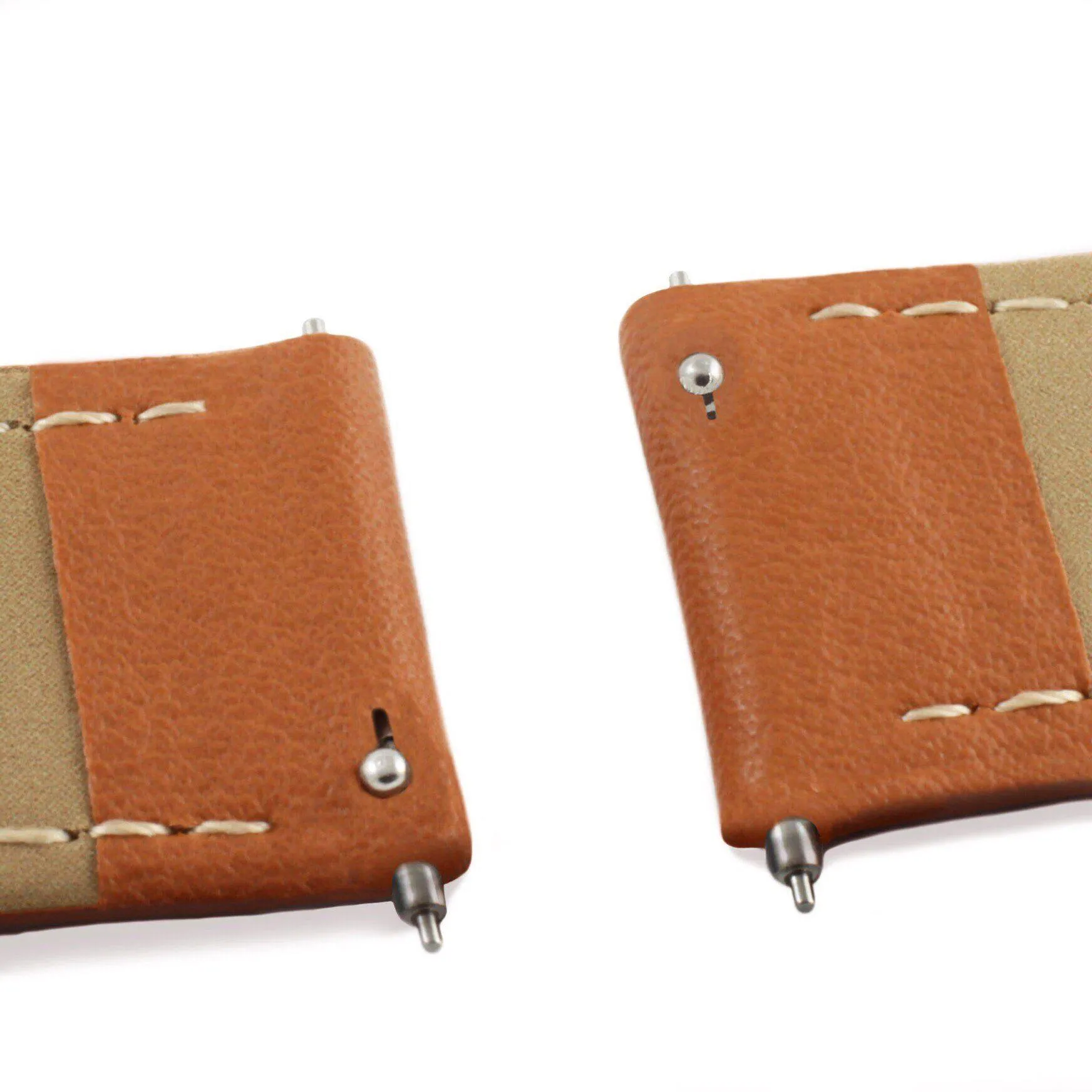 Neliö Square Vegan Leather Watch Silver, White & Tan