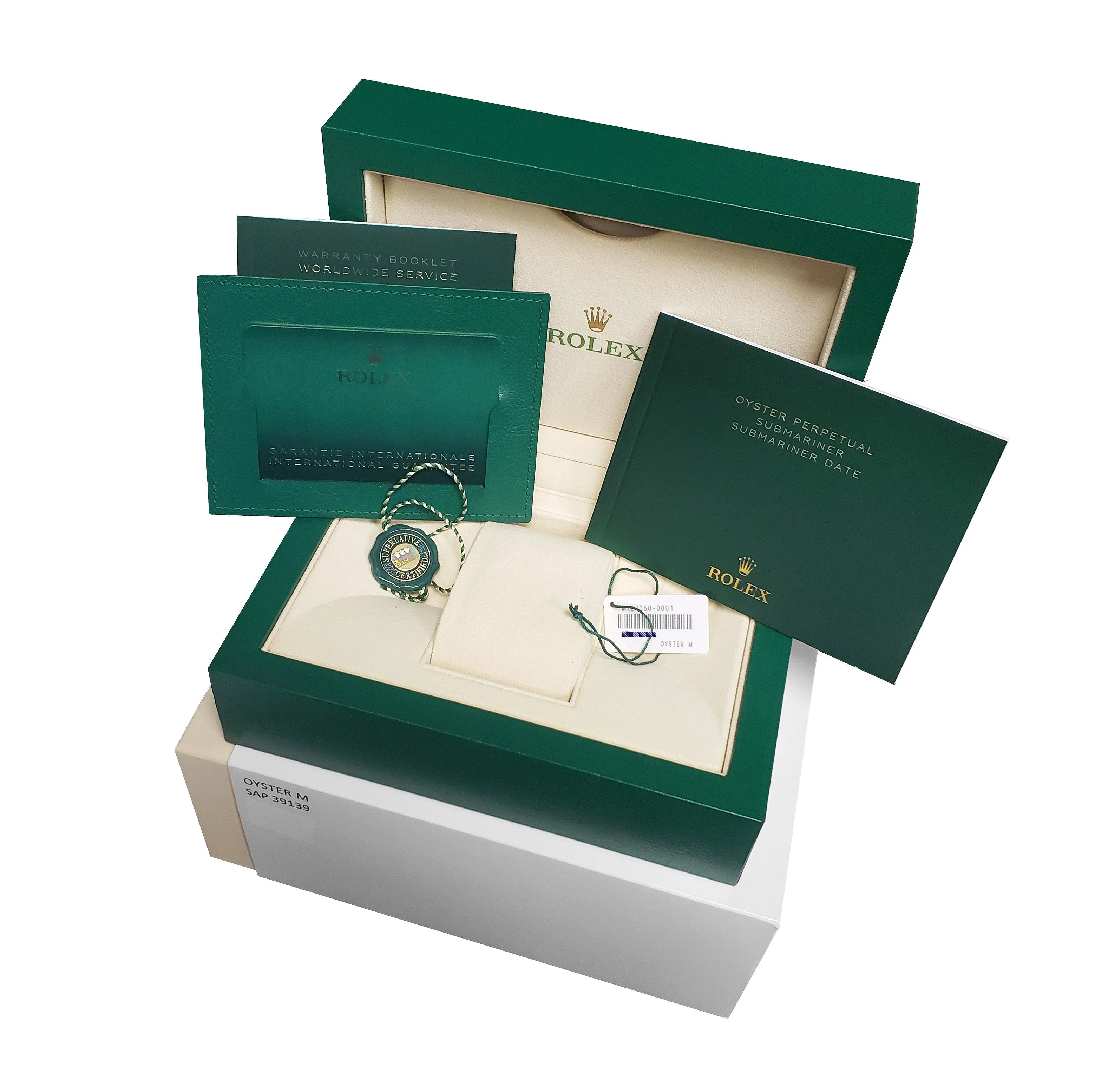 NEW 2021 Rolex Submariner 41mm No-Date Black Stainless Ceramic Watch 124060 LN