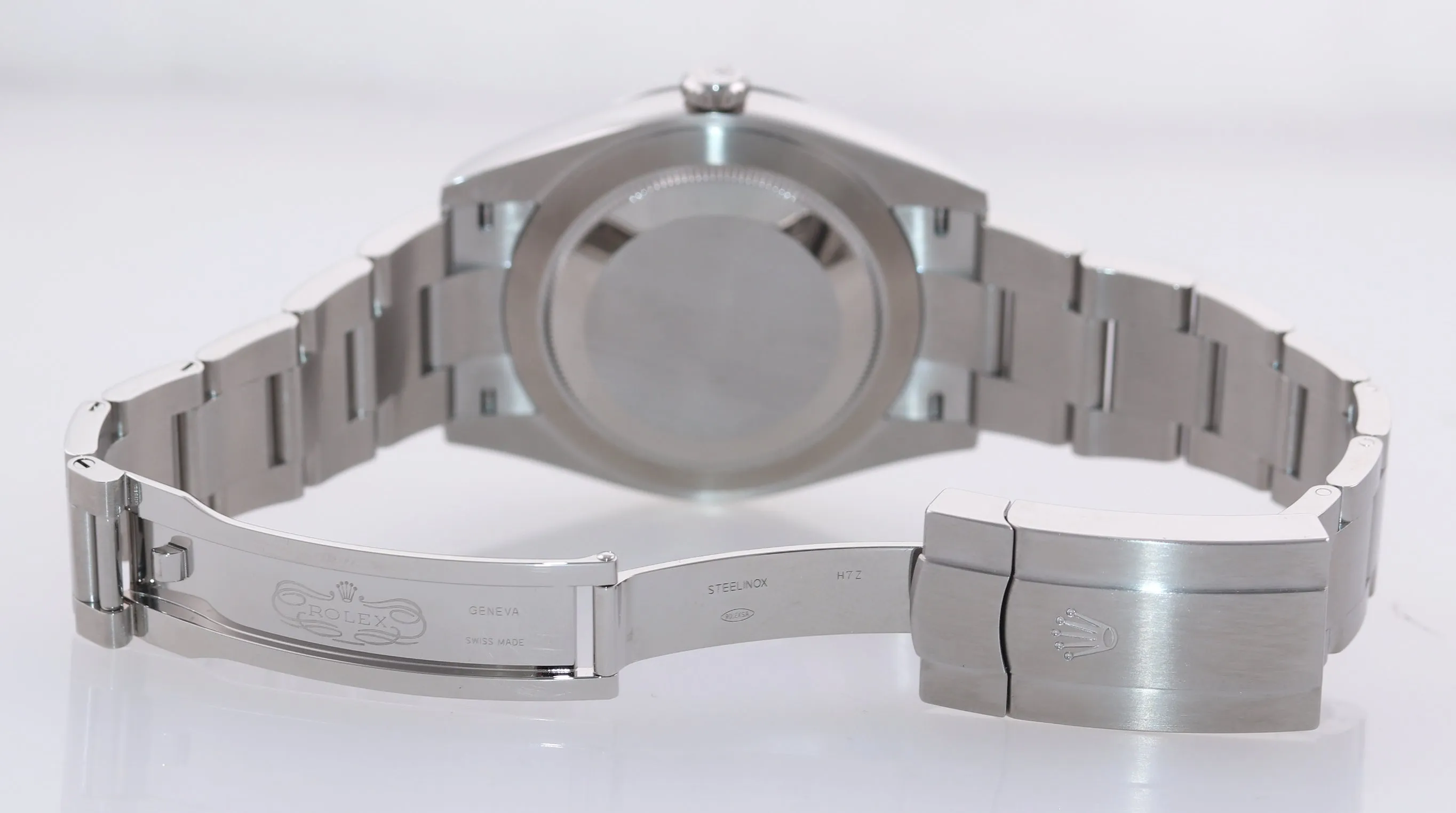 NEW 2022 PAPERS Rolex Oyster Perpetual 41mm Blue Stick Oyster Watch 124300 Box