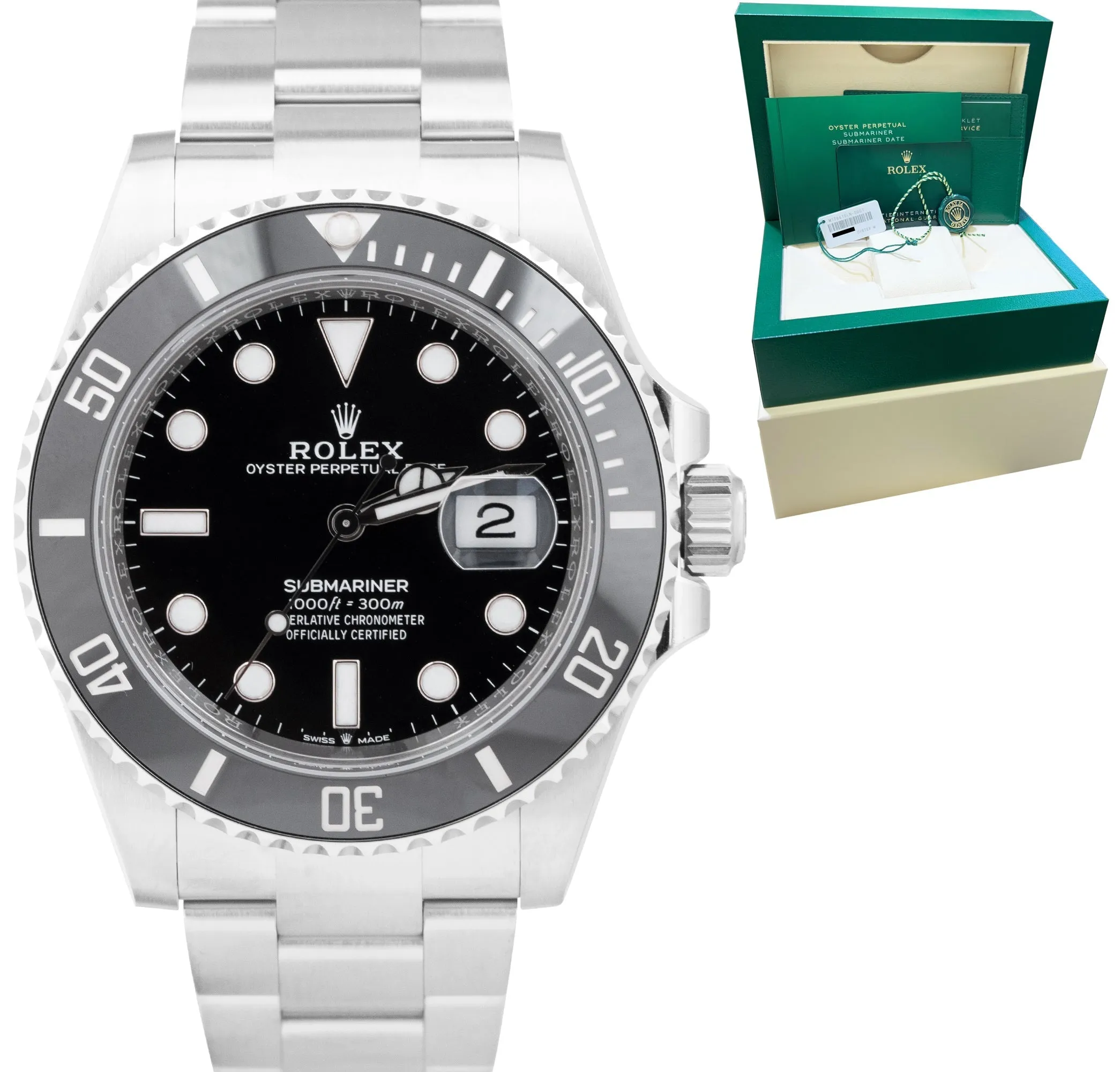 NEW APRIL 2023 Rolex Submariner 41mm Date Steel Ceramic Watch 126610 LN B P
