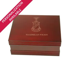 New! Kappa Sig Deluxe Engraved Rosewood Box
