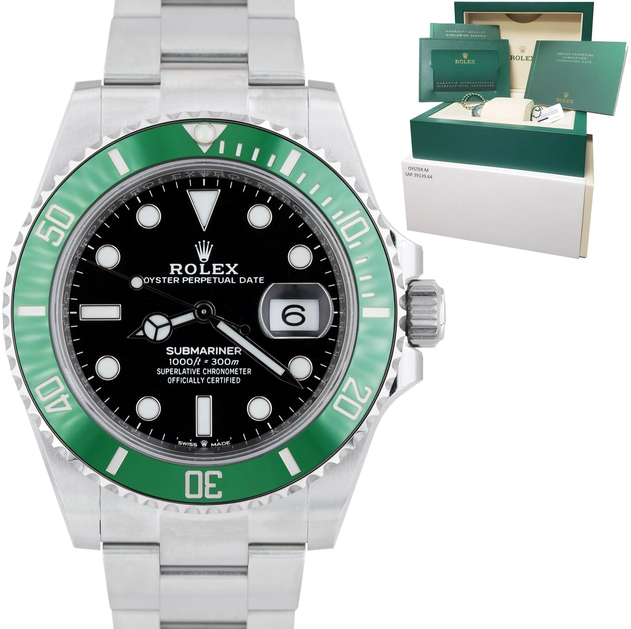 NEW MAY 2022 Rolex Submariner 41mm Date GREEN KERMIT Ceramic Watch 126610 LV