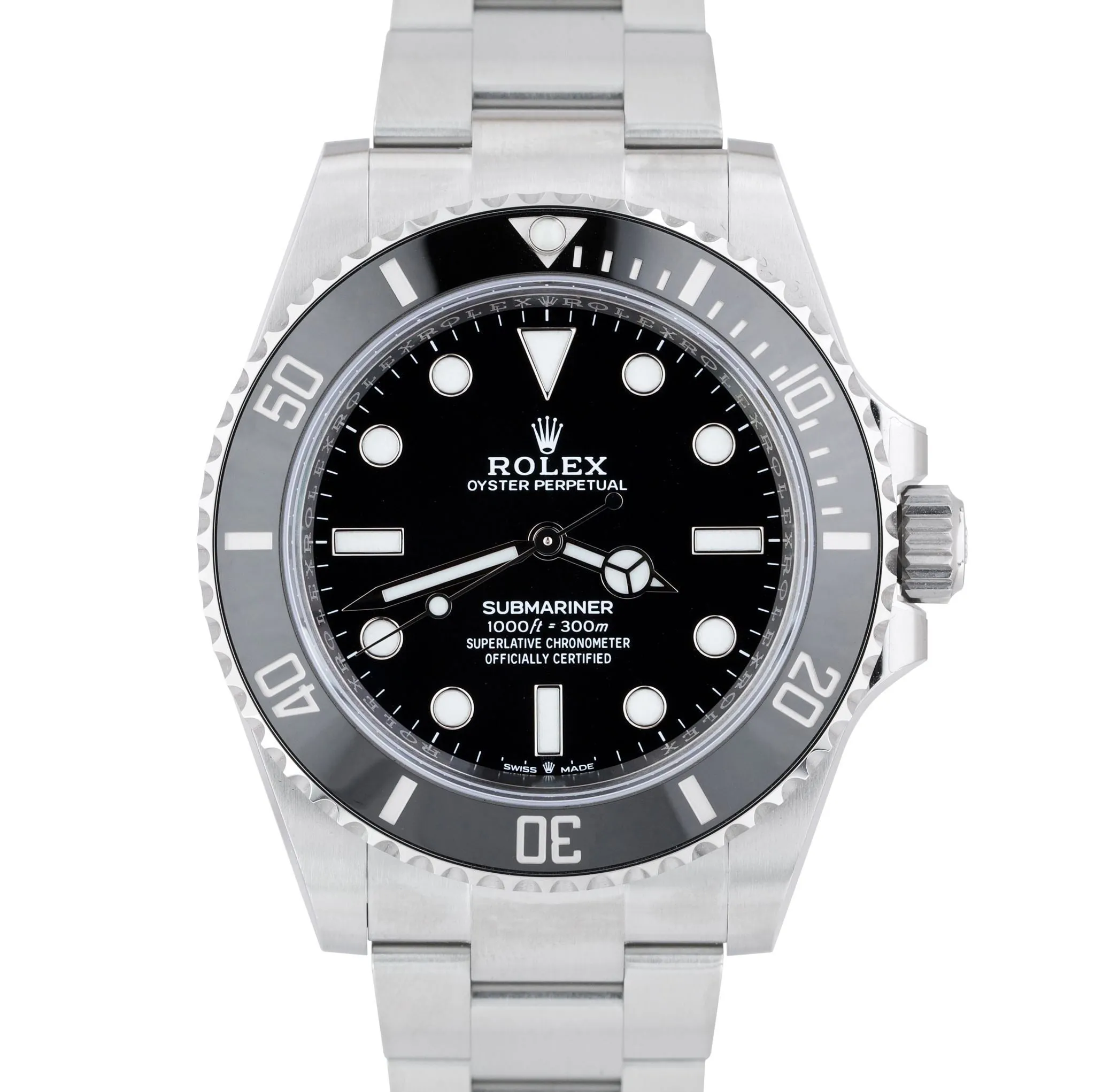 NEW MAY 2023 PAPERS Rolex Submariner 41mm No-Date Black Watch 124060 LN B P