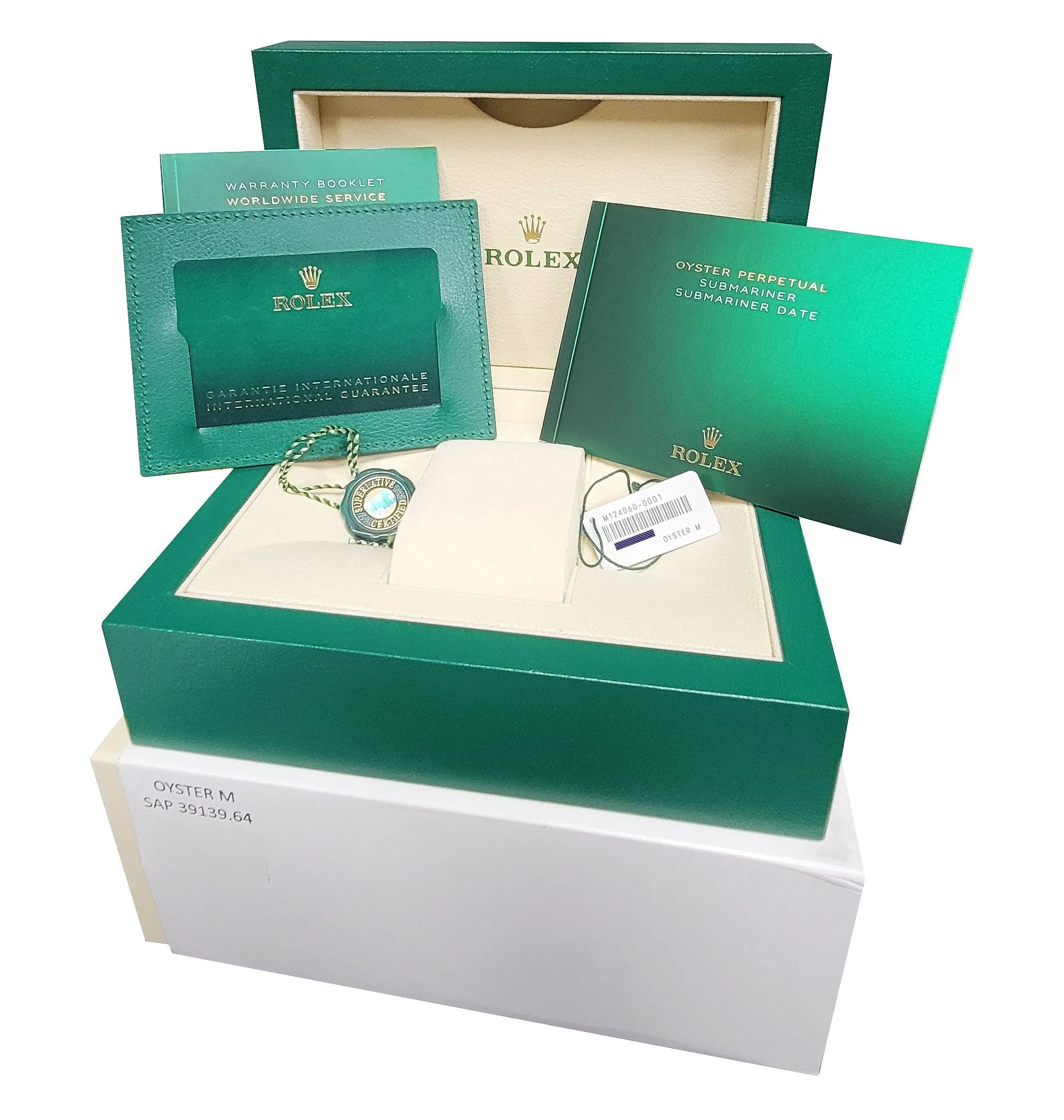 NEW MAY 2023 PAPERS Rolex Submariner 41mm No-Date Black Watch 124060 LN B P