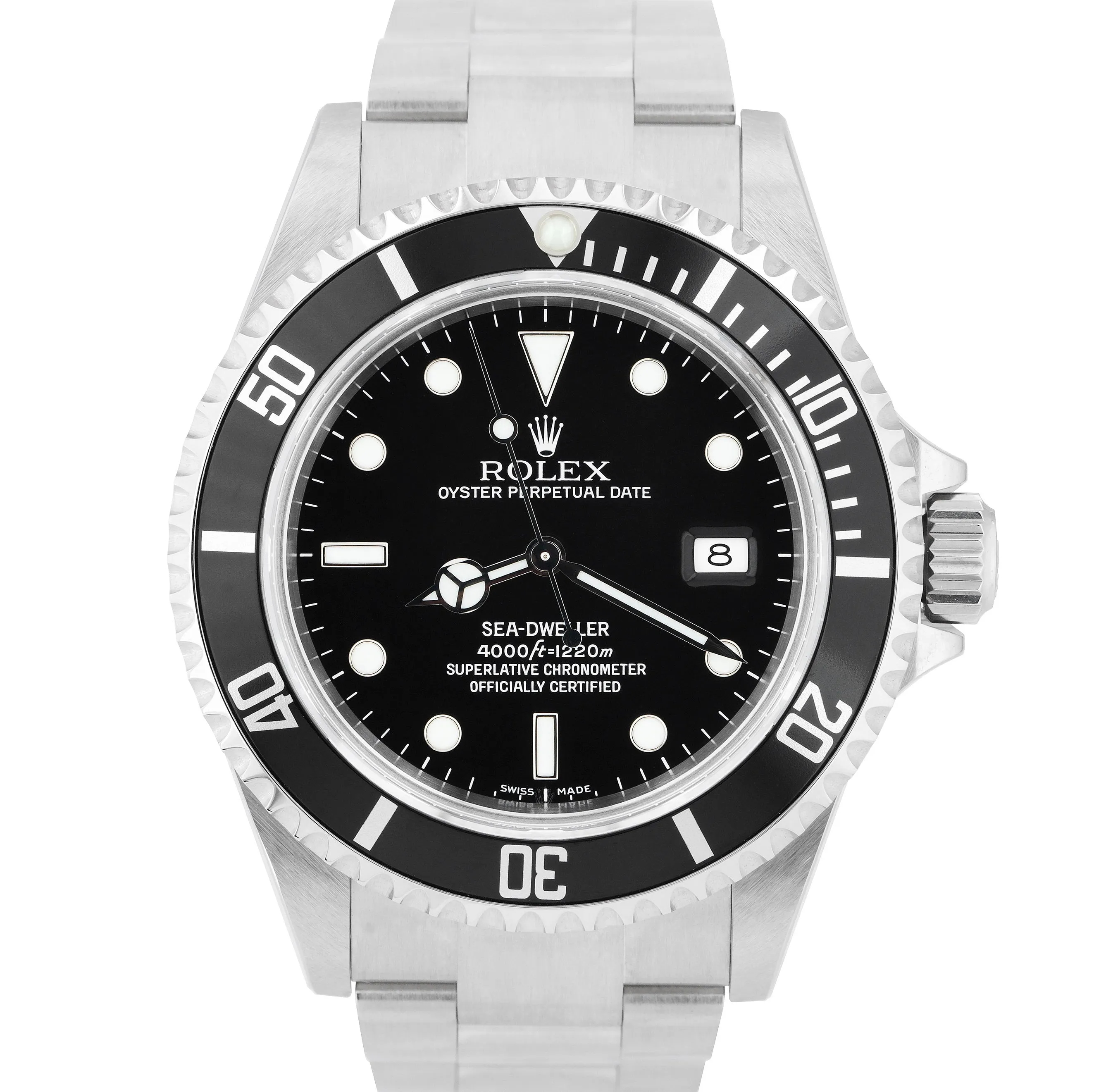 NEW NOS Rolex Sea-Dweller M-SERIAL Stainless Black 40mm Watch 16600 FULL SET B P