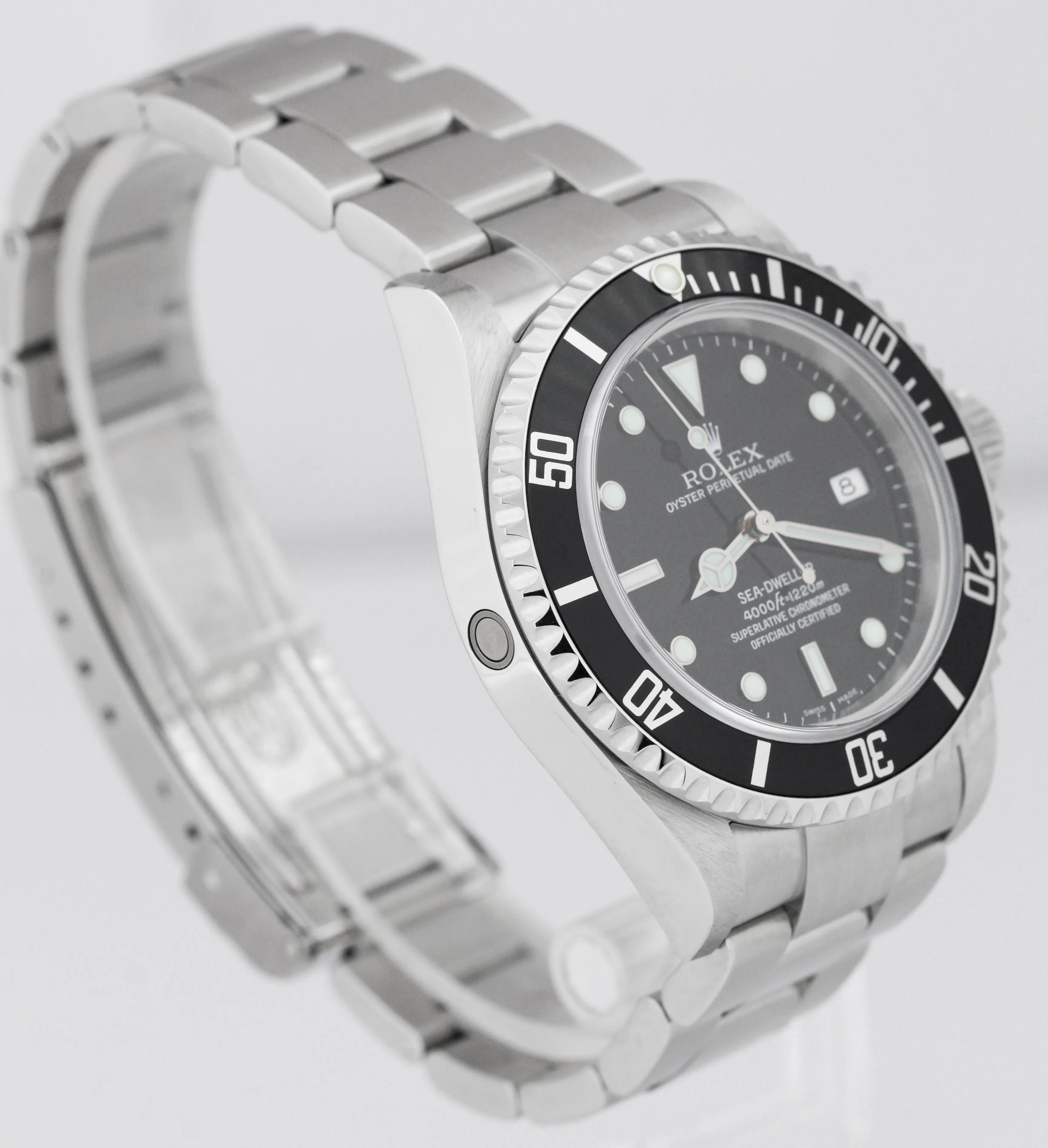 NEW NOS Rolex Sea-Dweller M-SERIAL Stainless Black 40mm Watch 16600 FULL SET B P