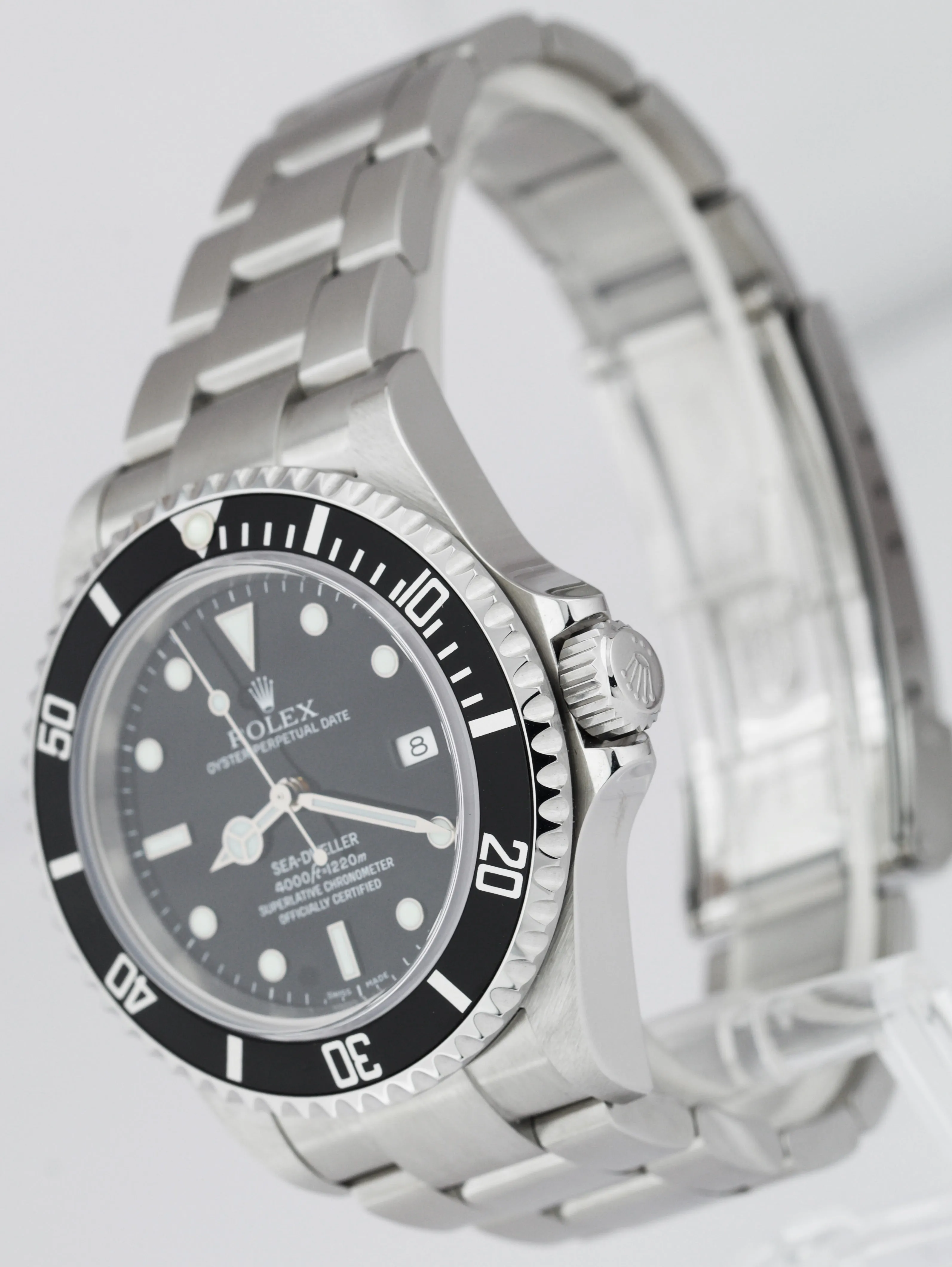 NEW NOS Rolex Sea-Dweller M-SERIAL Stainless Black 40mm Watch 16600 FULL SET B P