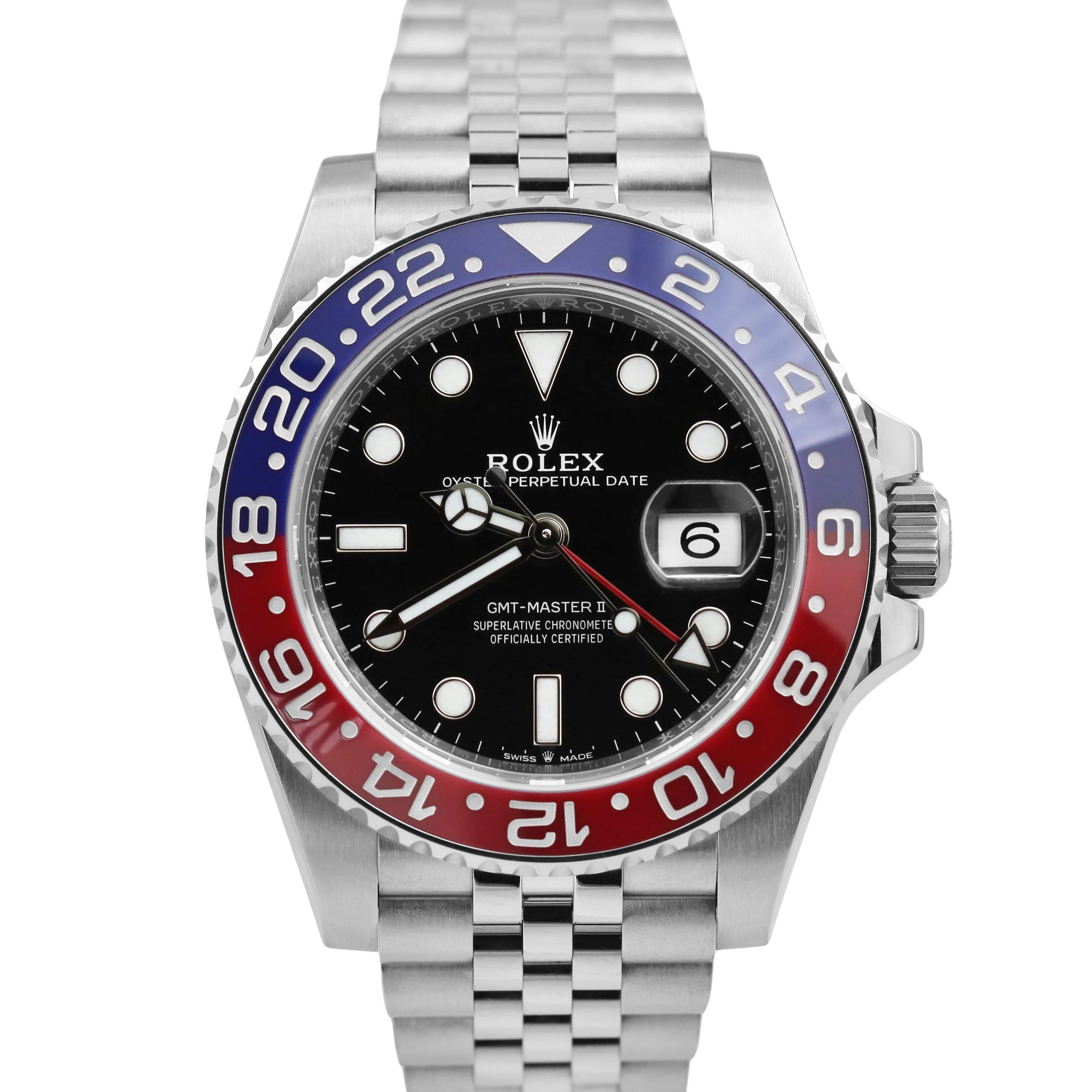 NEW NOV 2023 PAPERS Rolex GMT-Master II PEPSI JUBILEE 40mm 126710 BLRO B P