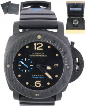 NEW Panerai Luminor Submersible Carbotech PAM00616 PAM616 Black 47mm Mens Watch
