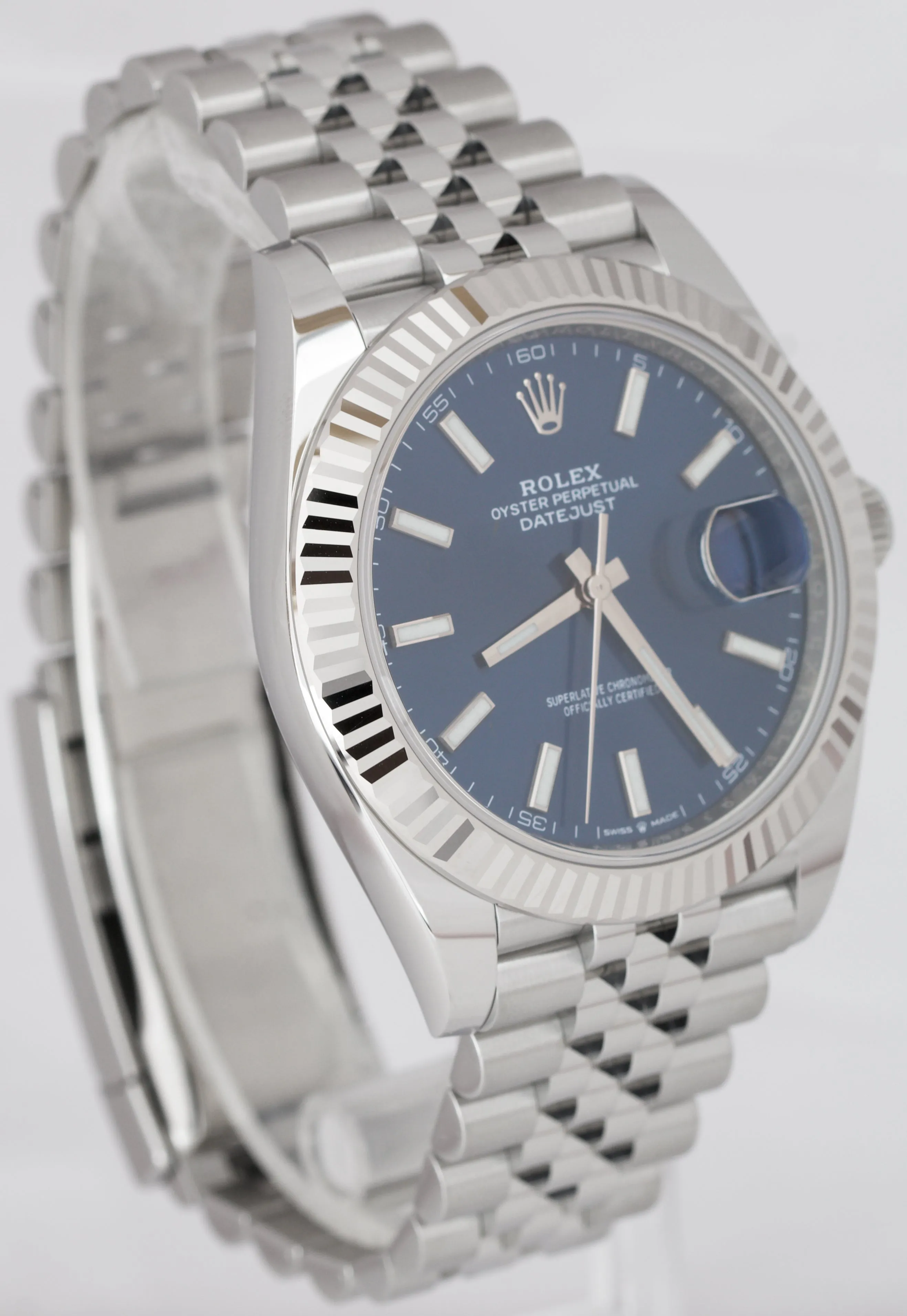 NEW SEPTEMBER 2022 Rolex DateJust 41 Blue Stainless Steel JUBILEE Watch 126334