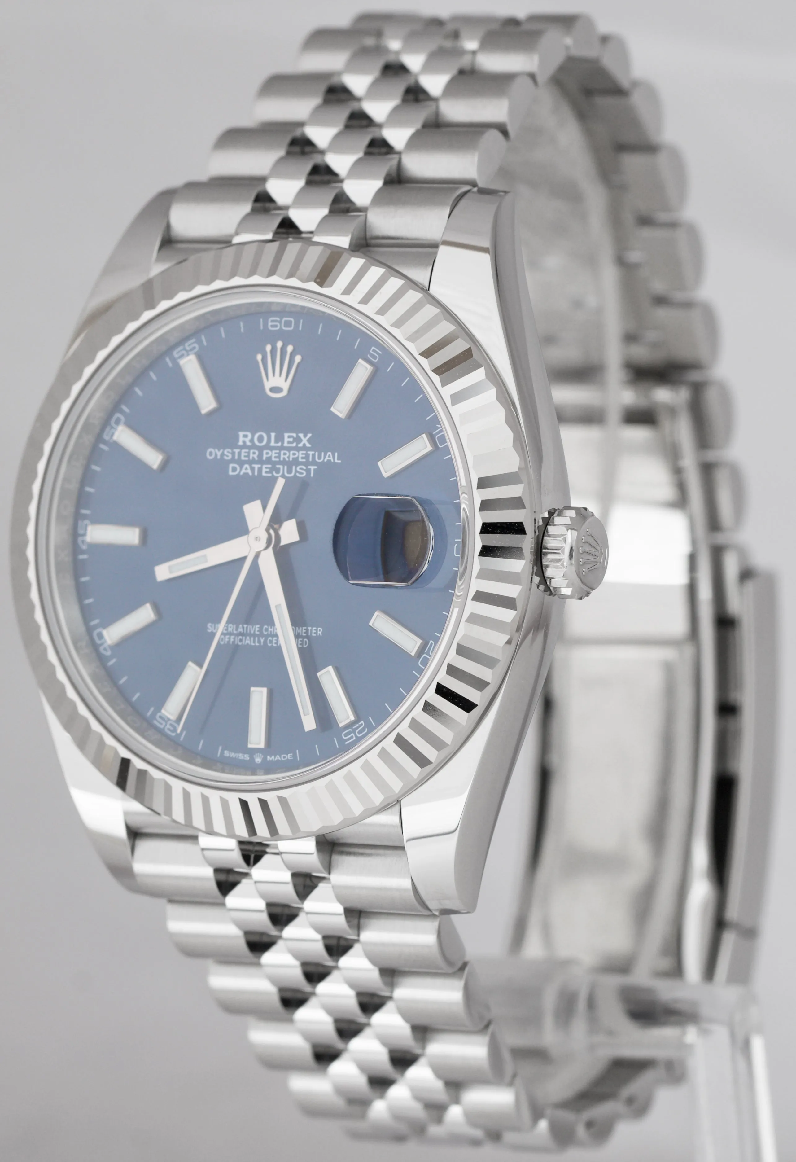 NEW SEPTEMBER 2022 Rolex DateJust 41 Blue Stainless Steel JUBILEE Watch 126334
