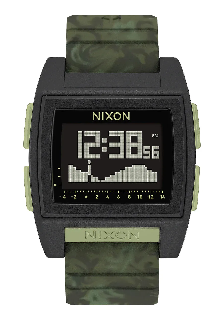 Nixon Base Tide Pro Green Camo Watch