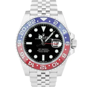 NOS STICKERED PAPERS Rolex GMT-Master II Ceramic PEPSI JUBILEE 126710 BLRO BOX