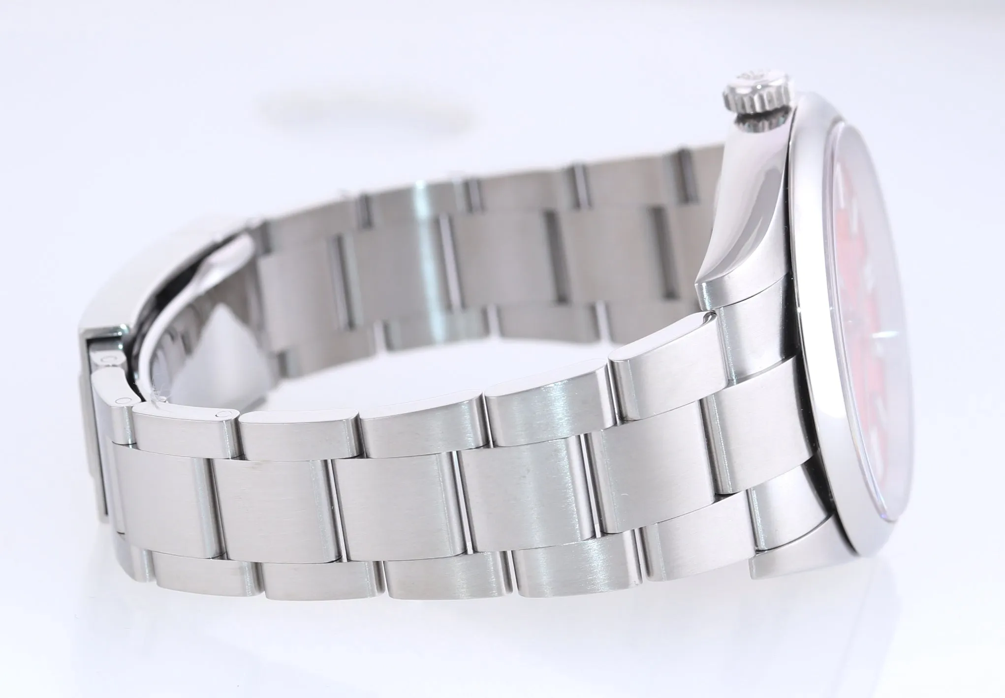 OCT 2021 BRAND NEW PAPERS Rolex Oyster Perpetual 41mm Coral Red Watch 124300