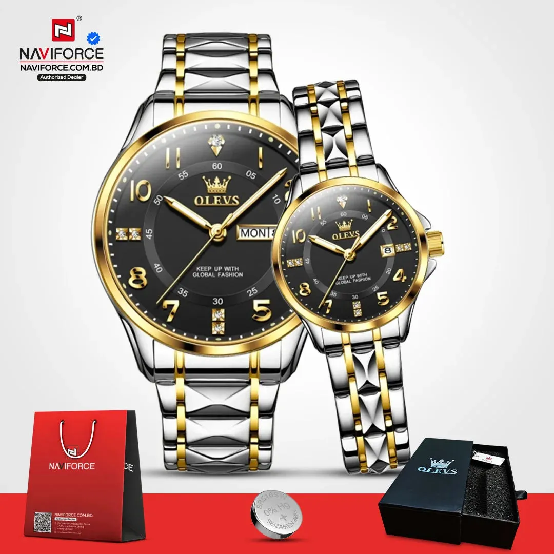 Olevs 2910 Couple - Sliver Black
