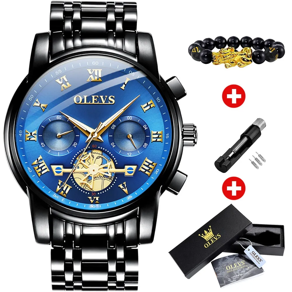OLEVS Classic Roman Scale Dial Luxury Wrist Watch